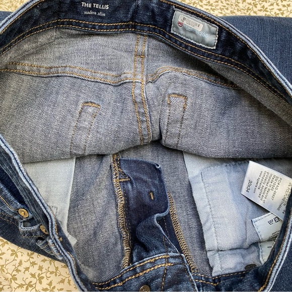 Adriano Goldschmied The Tellis Modern Slim Dark Wash Denim Jeans - Picture 10 of 13